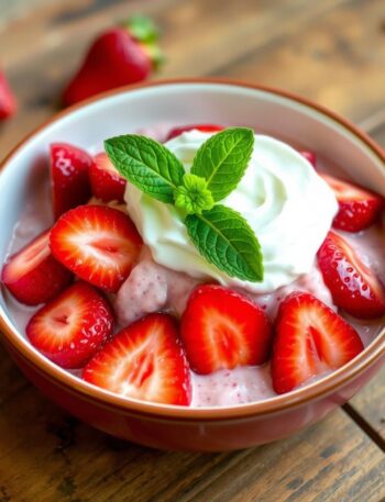 strawberry pudding