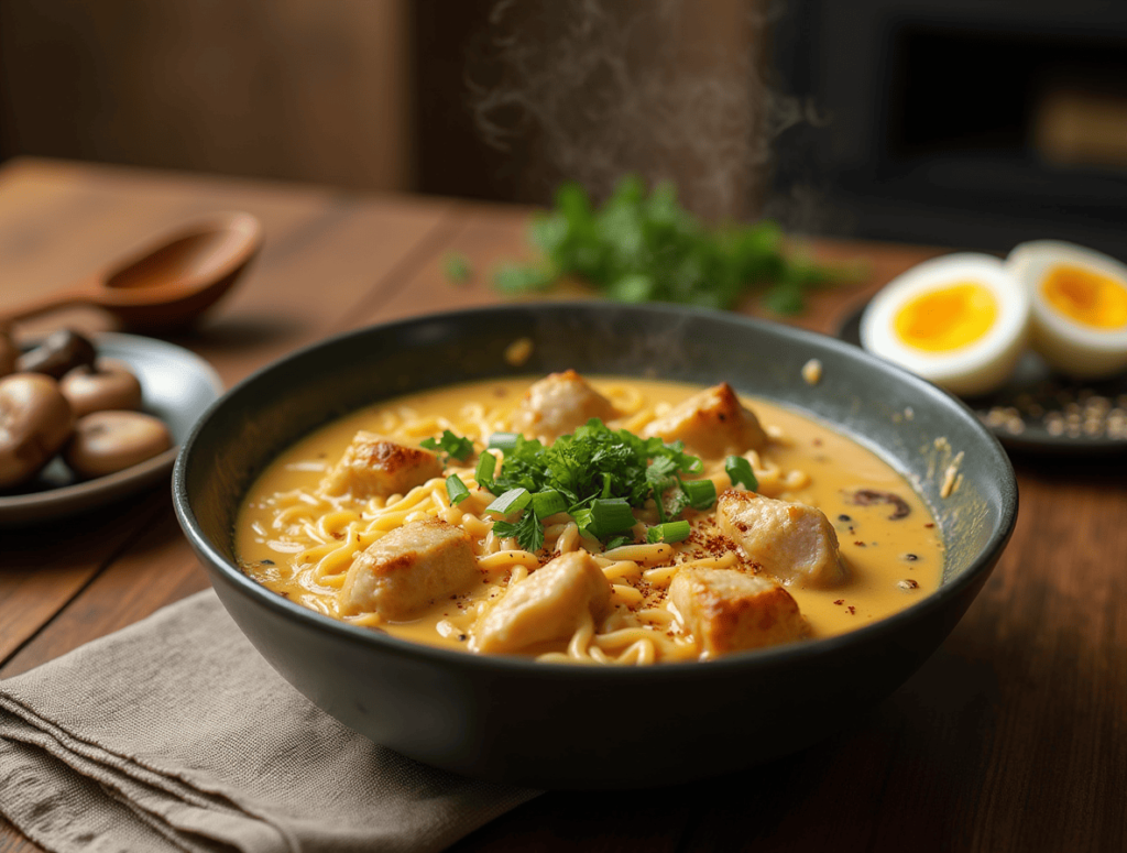 Creamy Chicken Ramen Bowl
