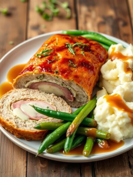 chicken cordon bleu meatloaf recipe