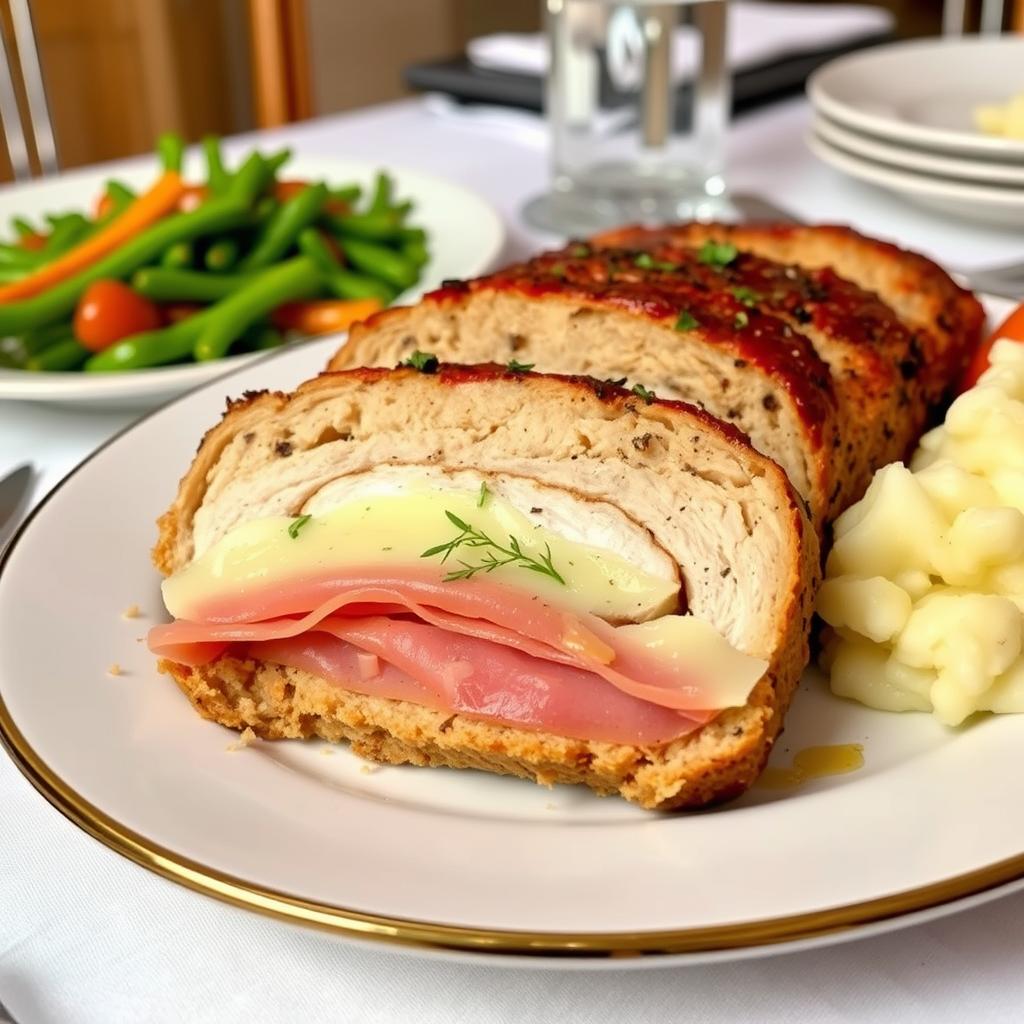 chicken cordon bleu meatloaf