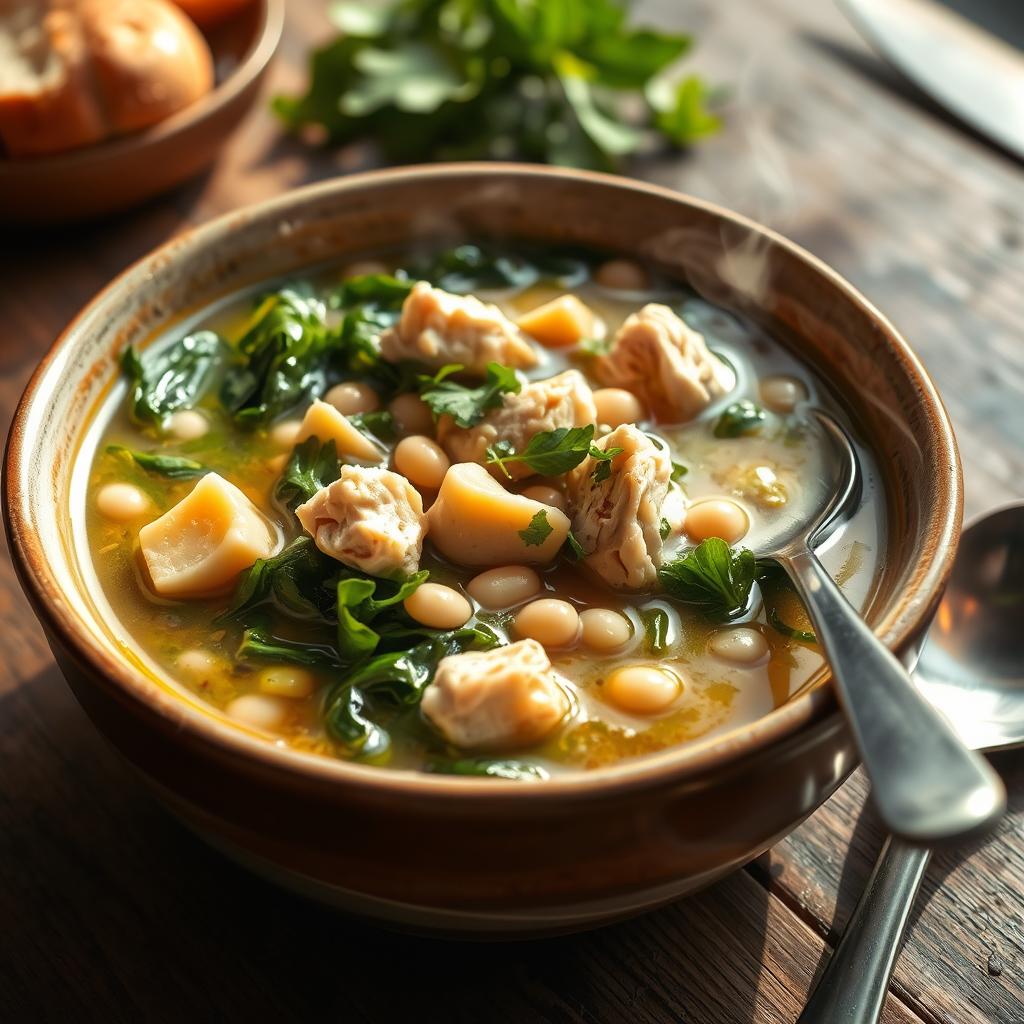 chicken escarole soup with beans