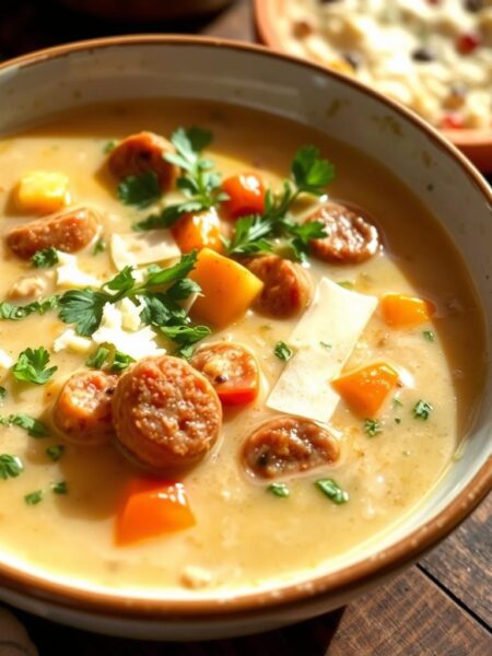 creamy parmesan italian sausage soup