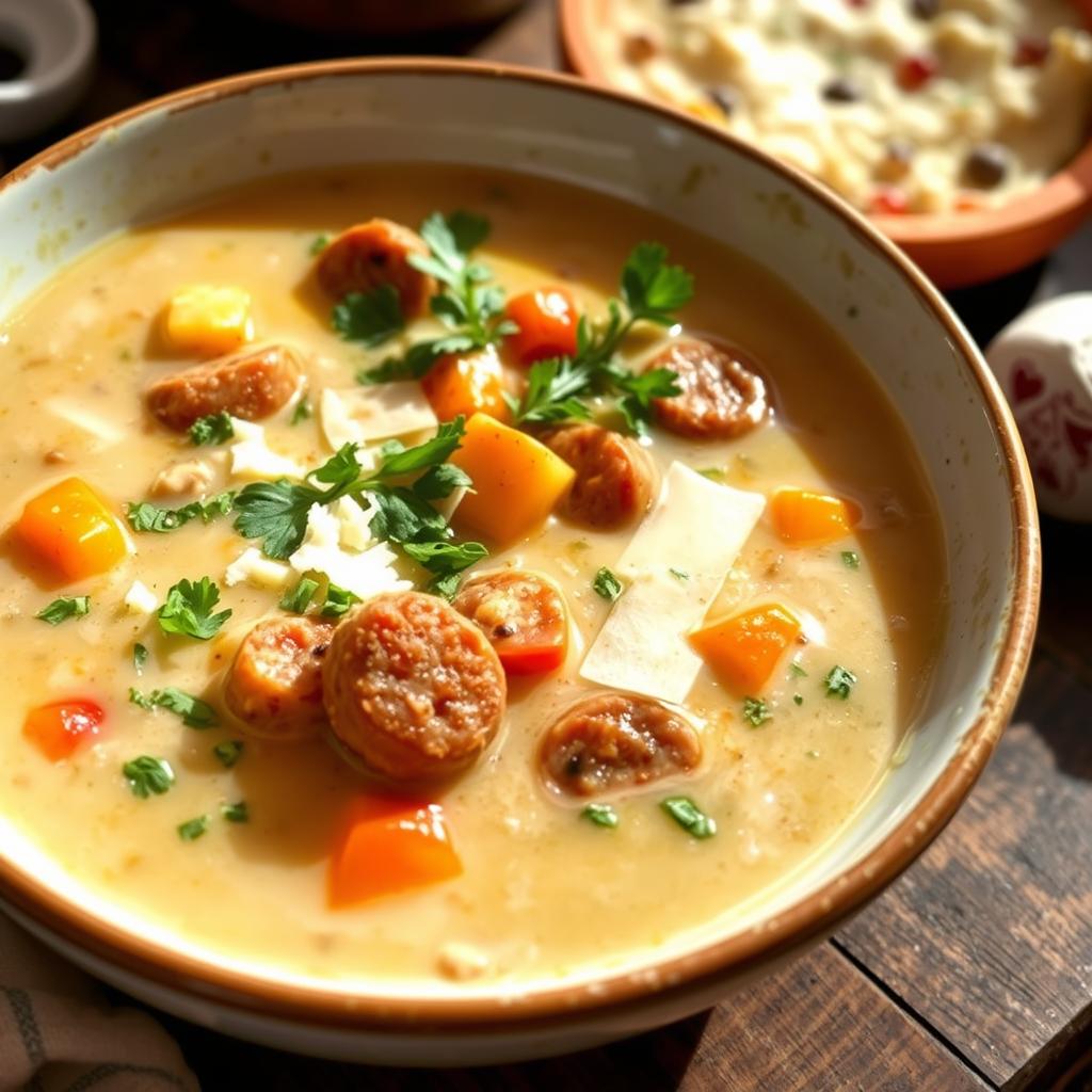 creamy parmesan italian sausage soup