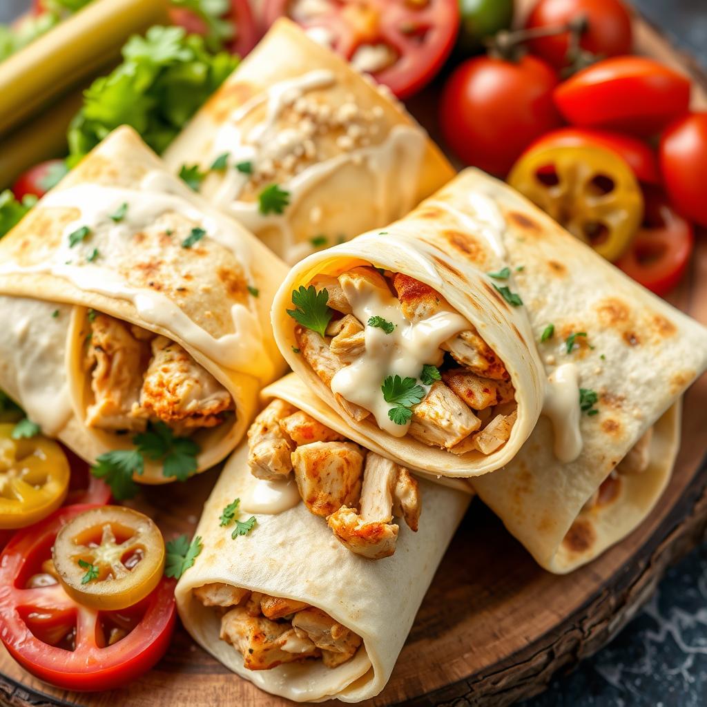 flavorful chicken wraps