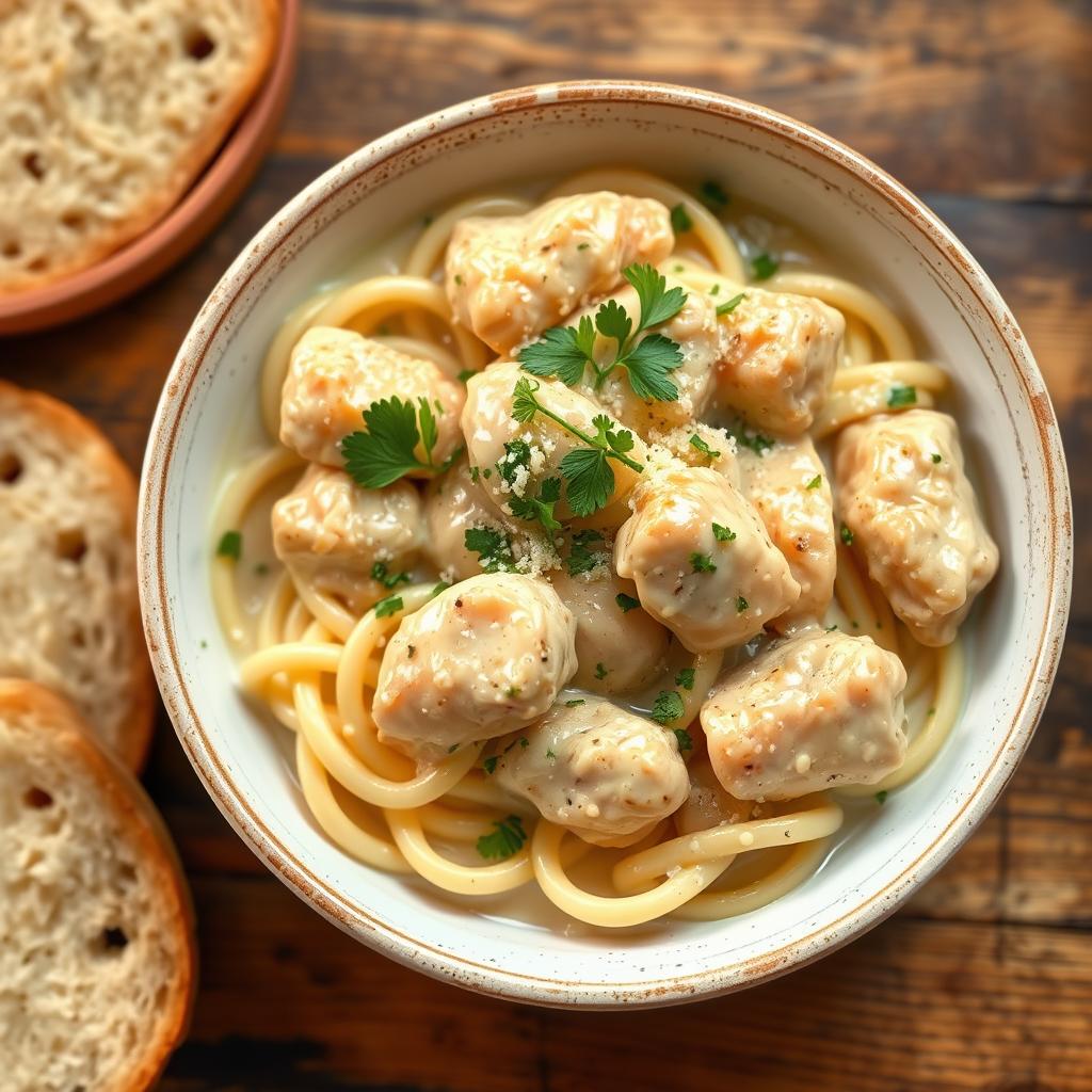 garlic parmesan chicken pasta