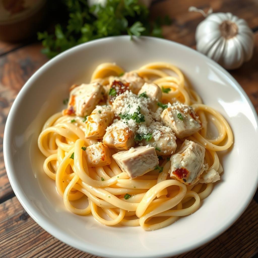 garlic parmesan chicken pasta