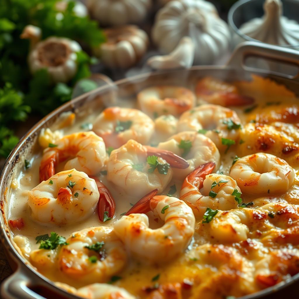 garlic shrimp casserole