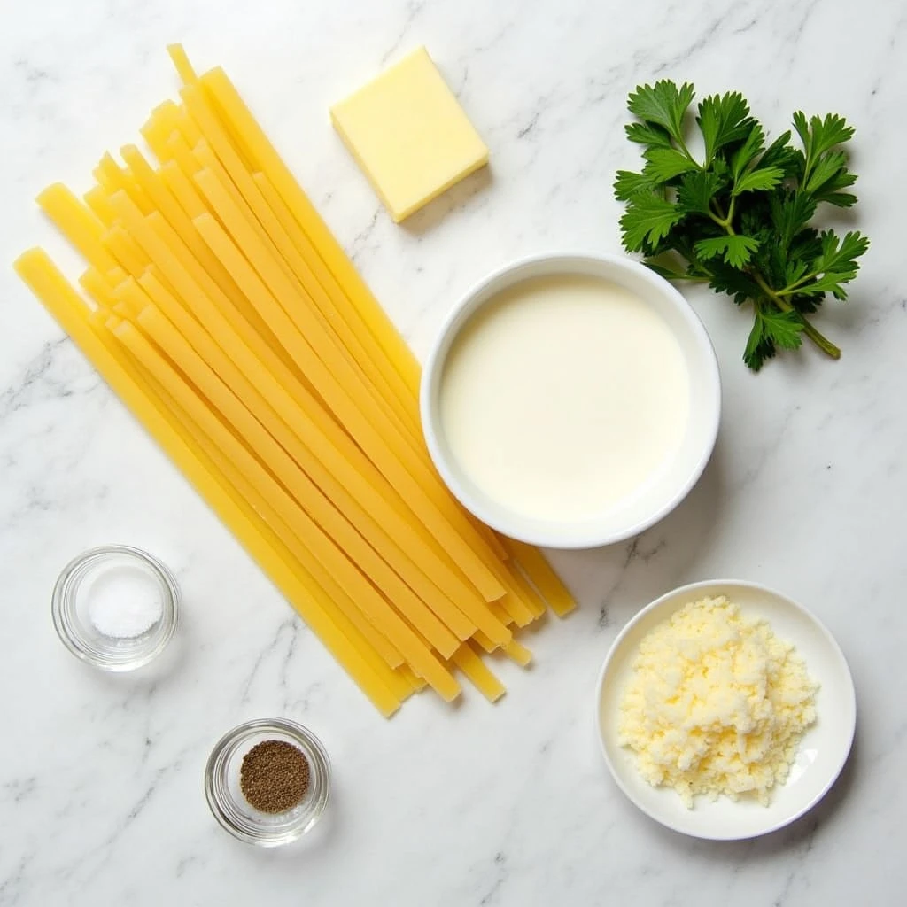 tagliatelle alla panna ingredients