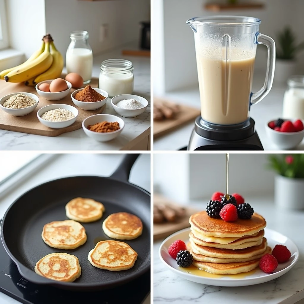 Protein Pancakes No Protein Powder steps