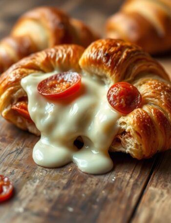 mozzarella pepperoni croissant