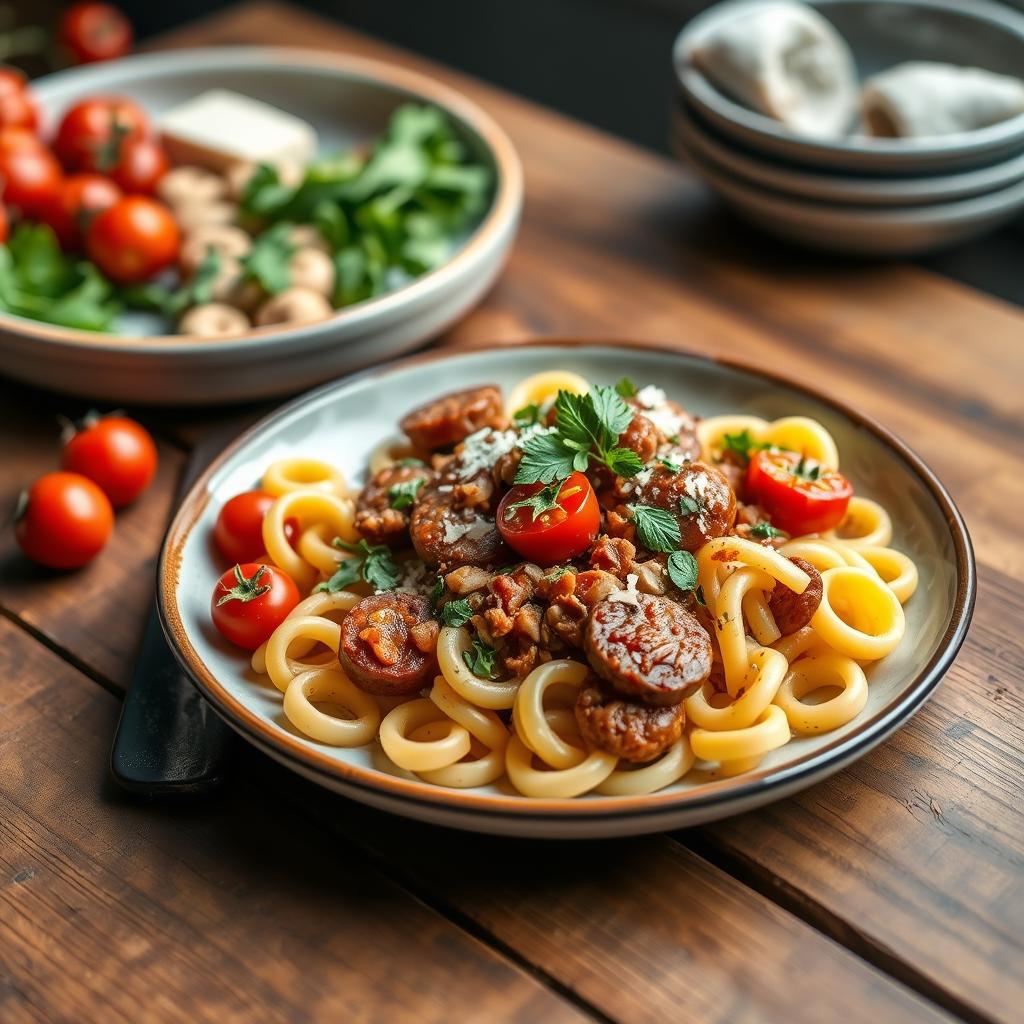 orecchiette with sausage