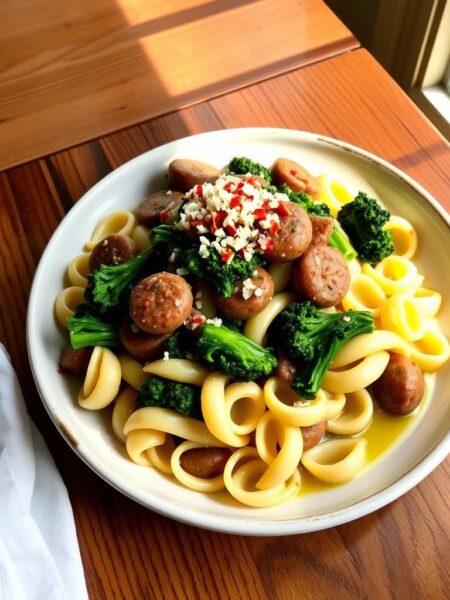 orecchiette with sausage