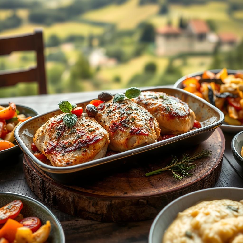 tuscan baked chicken