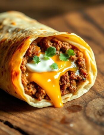 Beef and Cheese Burrito