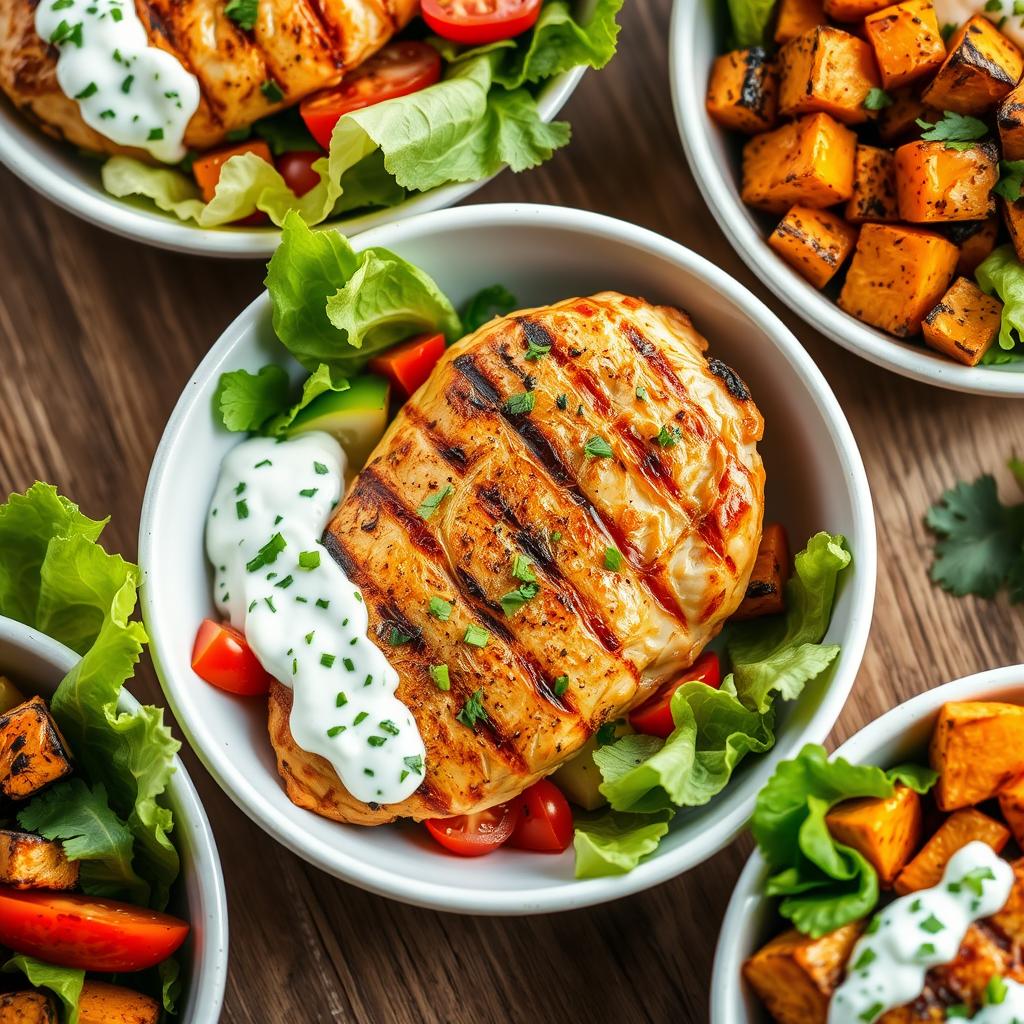 Chicken Tzatziki Bowls