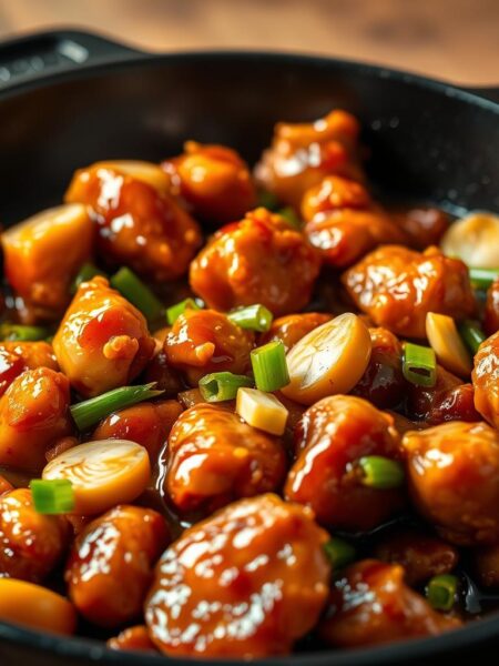 Chinese honey garlic chicken