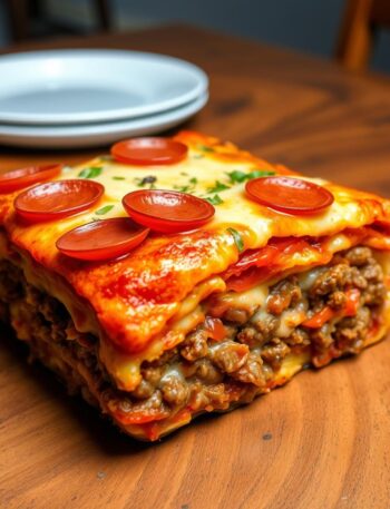 Meat Lovers Pizza Casserole