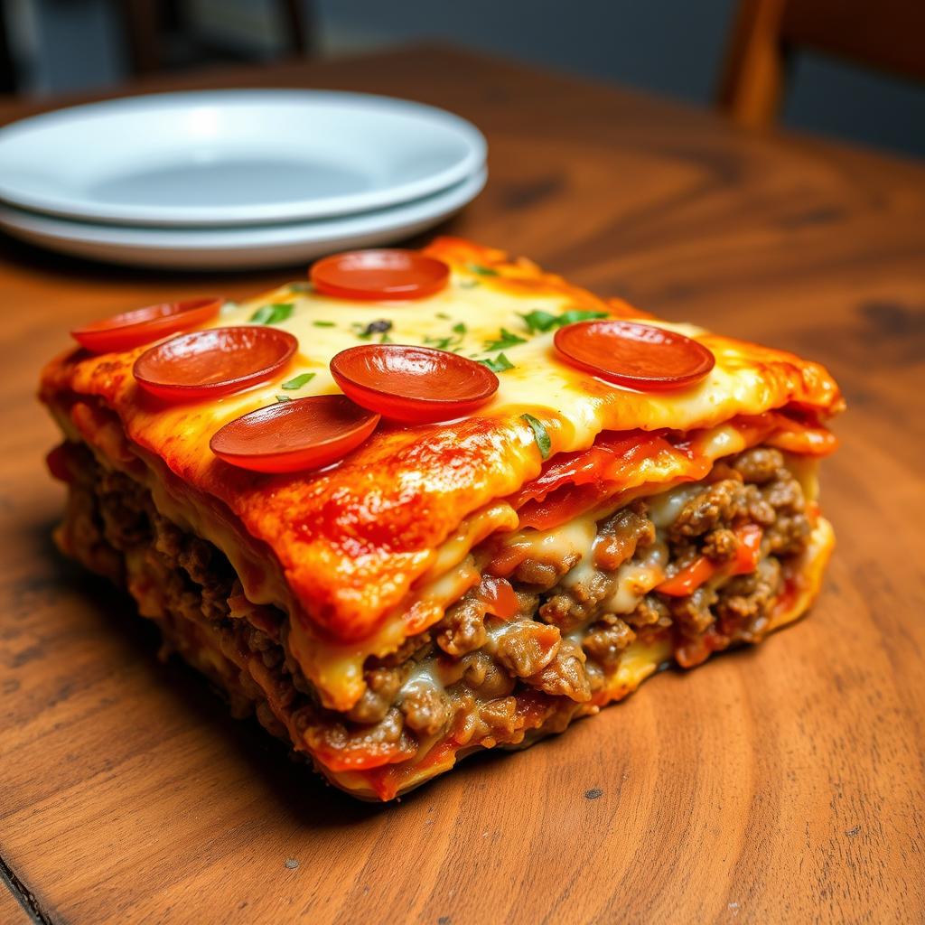 Meat Lovers Pizza Casserole