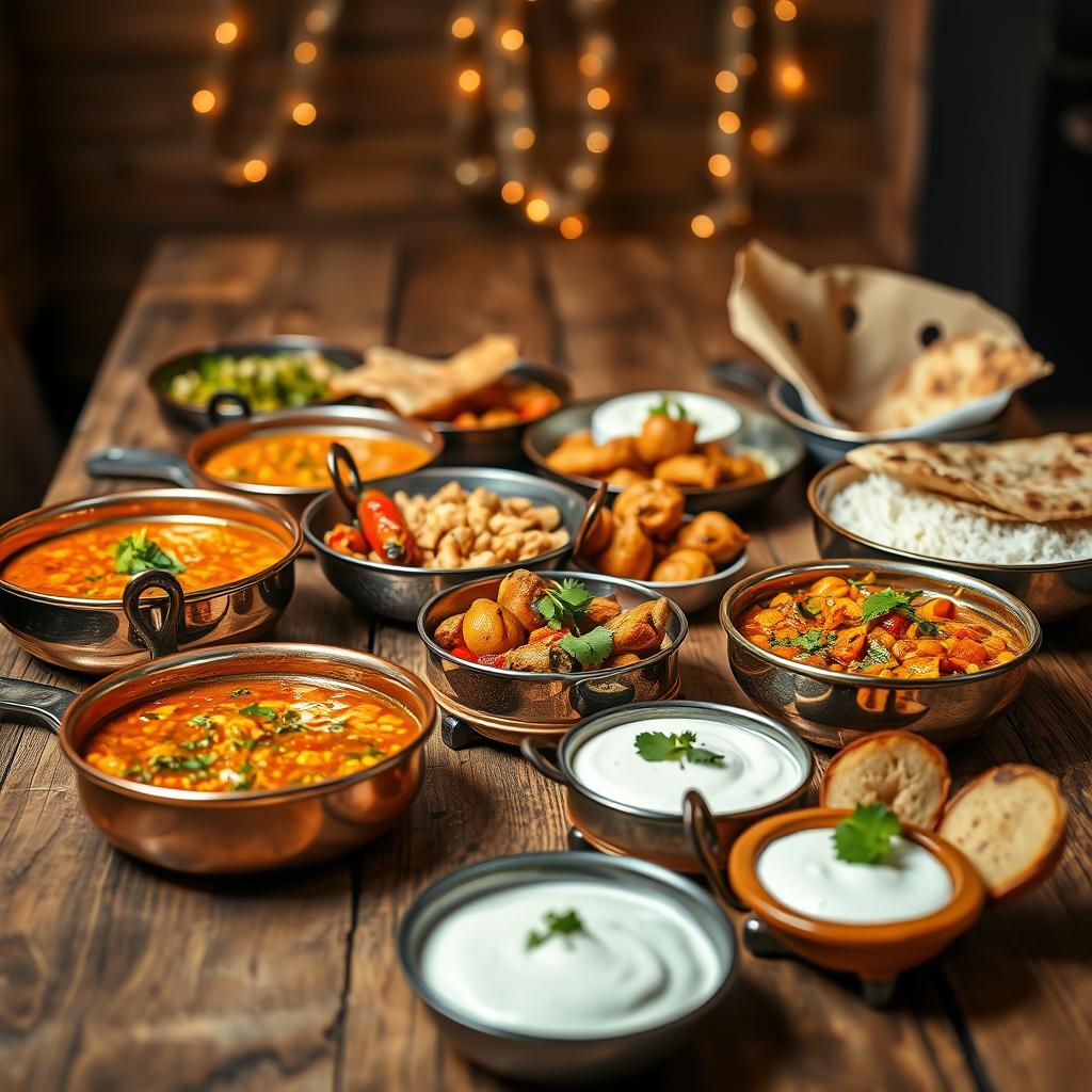 Modern Indian dishes