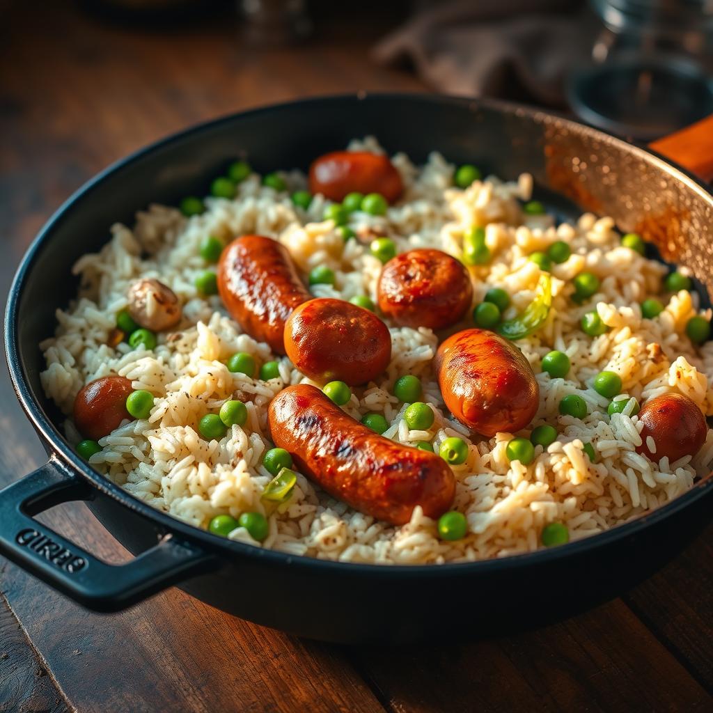 Sausage and rice skillet