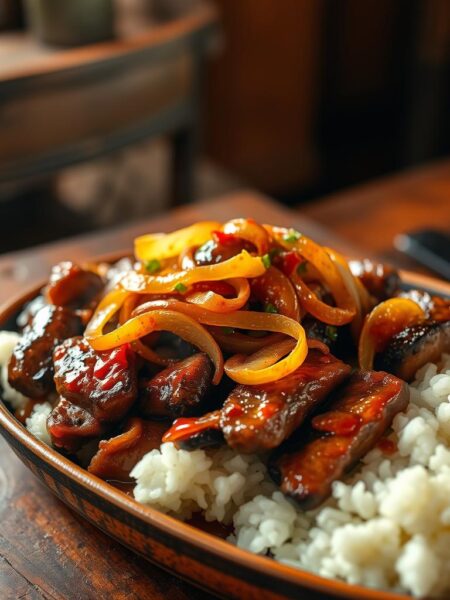 chinese pepper steak with onions