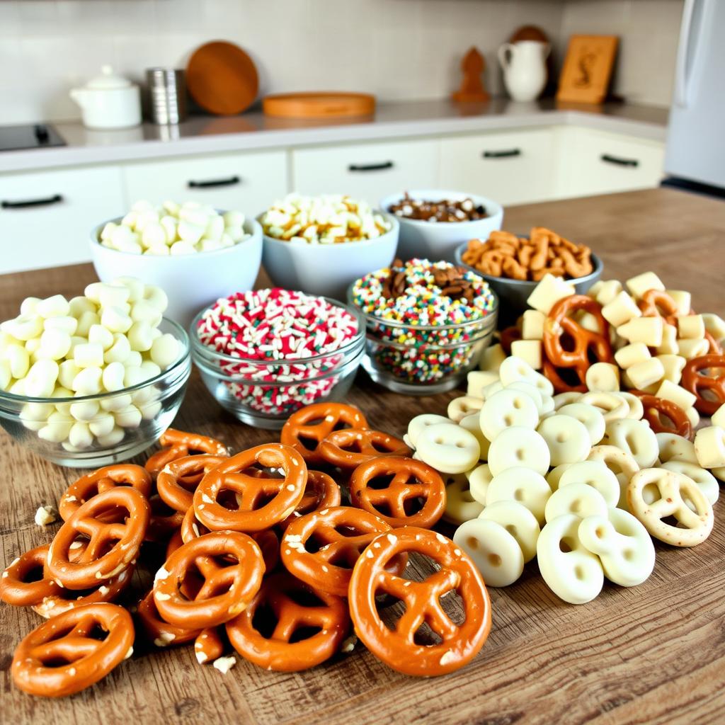 ingredients for pretzel treats