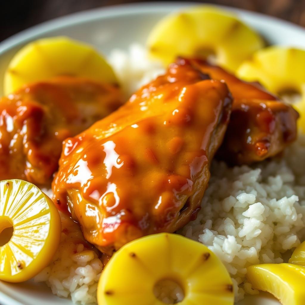 pineapple teriyaki chicken dish