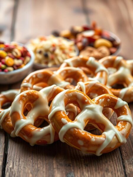 white chocolate covered pretzels