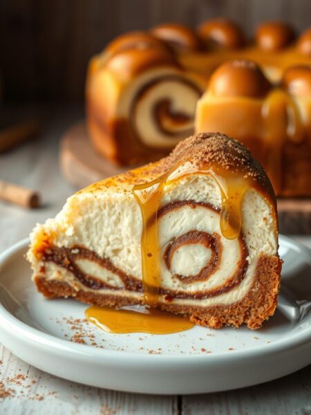 cinnamon roll honeybun cheesecake