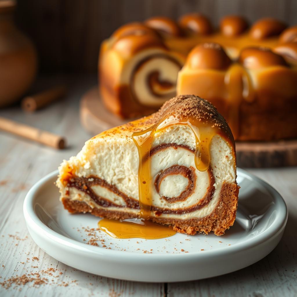 cinnamon roll honeybun cheesecake