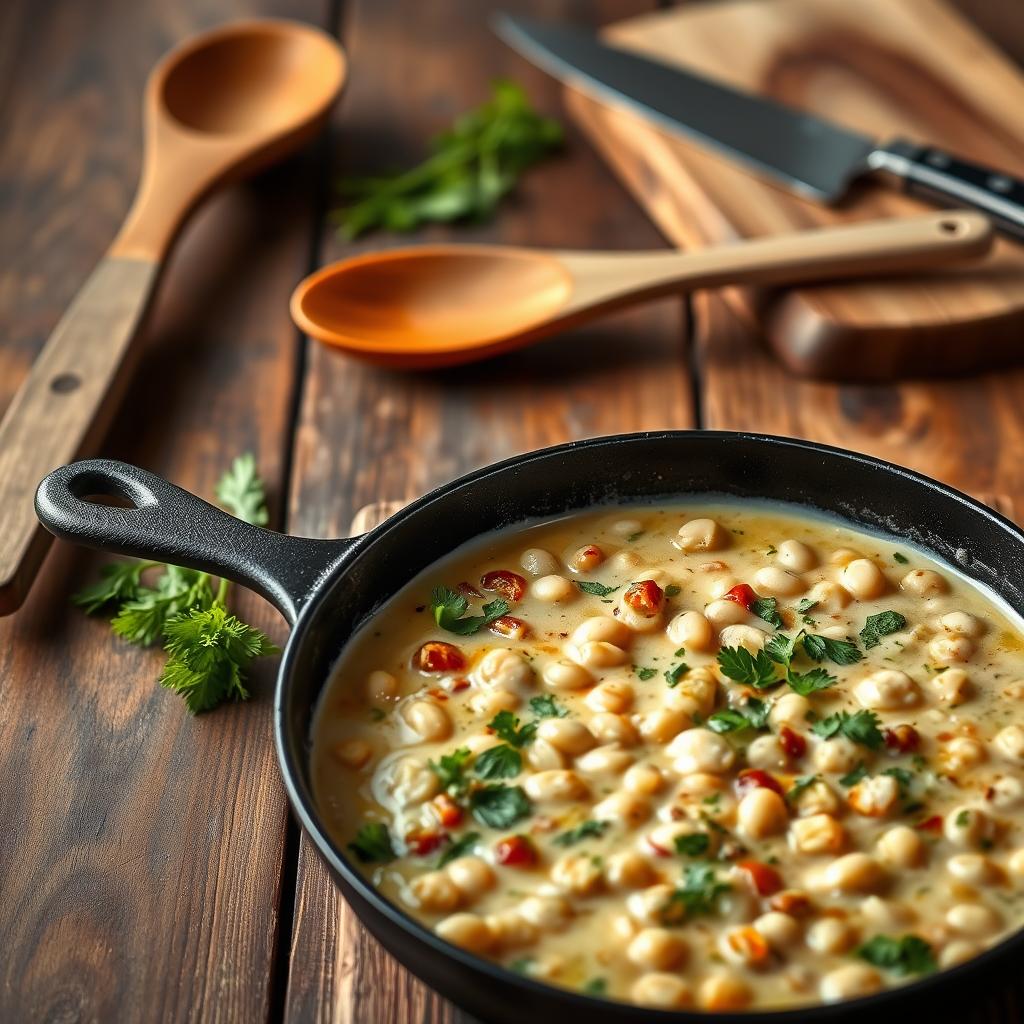 creamy white bean skillet