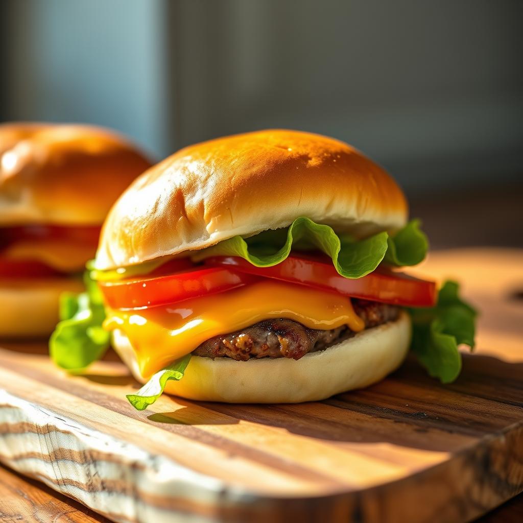 hawaiian roll cheeseburger sliders