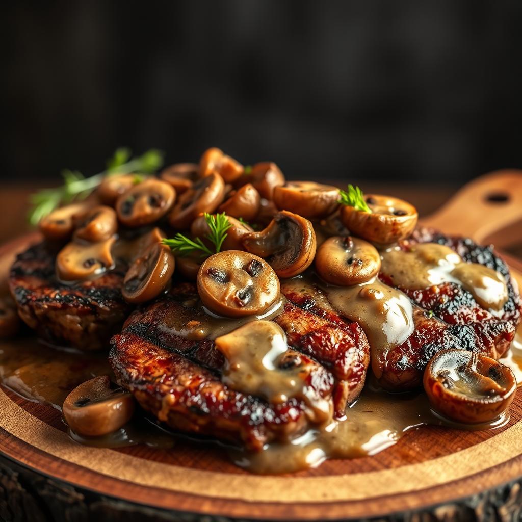 Beef Steaks with Mushroom