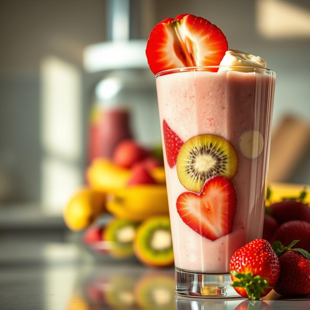 fruit protein shake fruit Strawberry Protein Smoothie