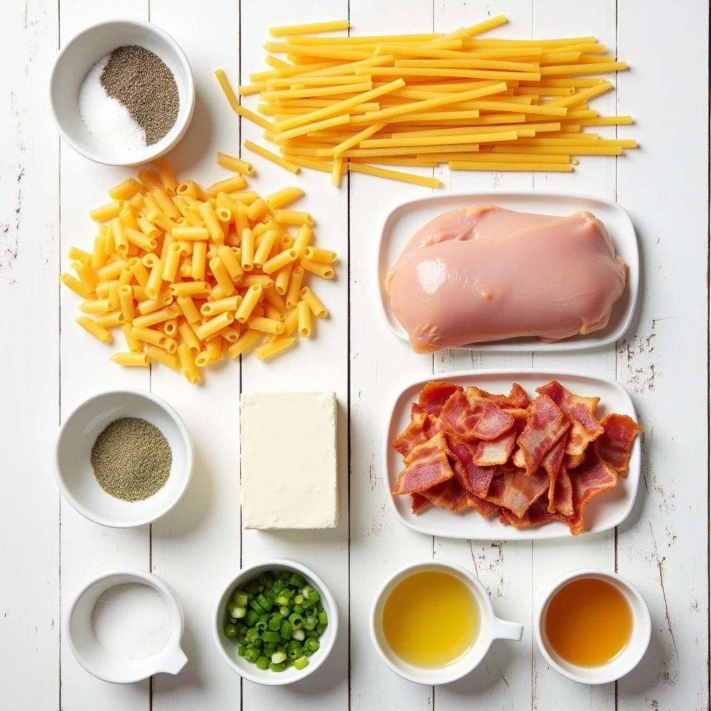 Ingredients for Perfect Crack Chicken Penne