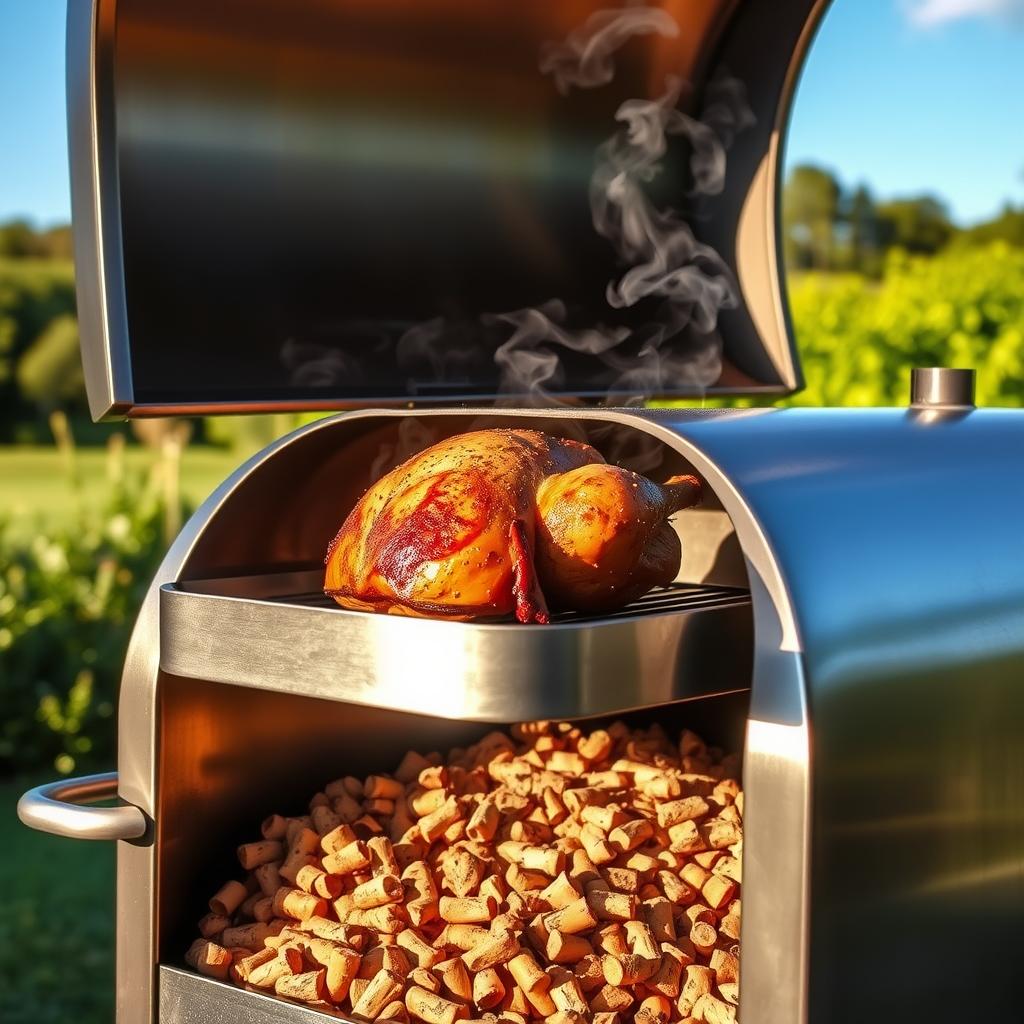 smoking a turkey breast on a pellet grill smoking a turkey breast on a pellet grill
