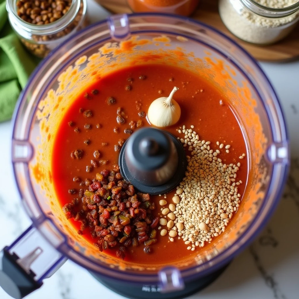Salsa Macha Recipe preparation 1