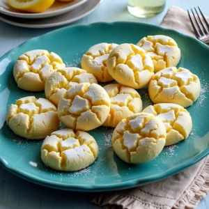 lemon cake mix cookies prepared