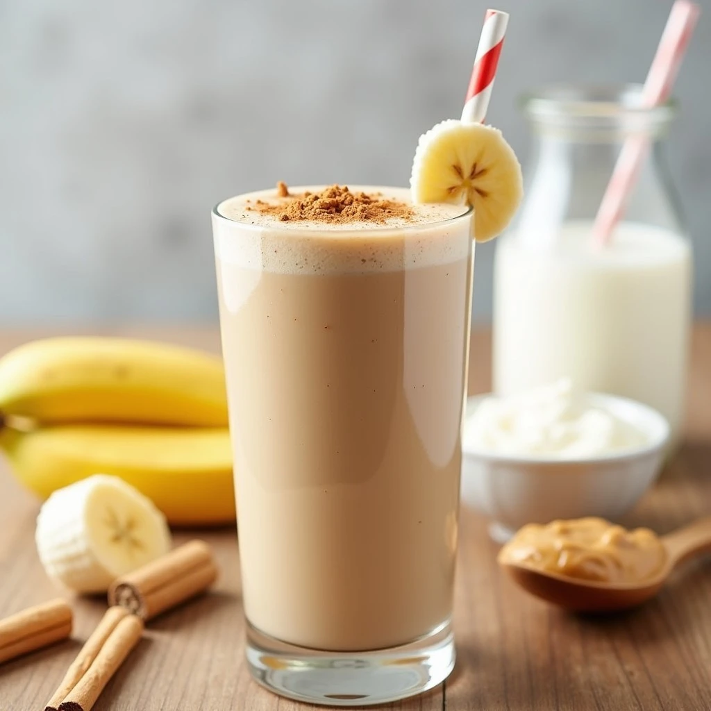 Peanut Butter Banana Protein Shake